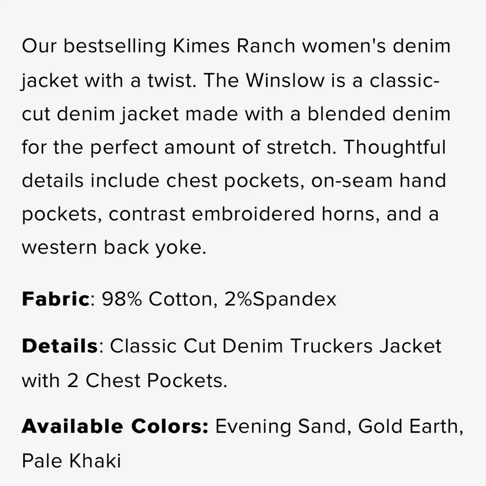 Kimes ranch jacket NWT - Picture 3 of 5